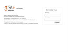 Tablet Screenshot of mail.gnet.tn